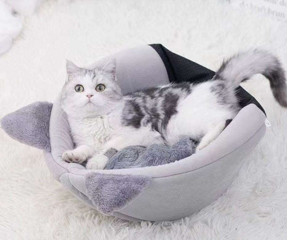 Nid pour chat - semi-fermé et grand confort pour l'hiver