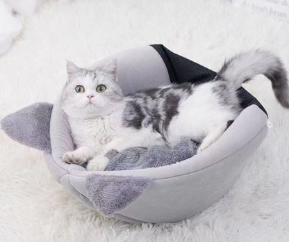 Nid pour chat - semi-fermé et grand confort pour l'hiver