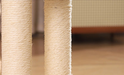 Griffoir Multifonction pour Chat : Tourniquet, Balle et Cocon de Détente !